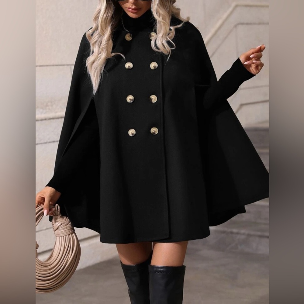 Black Cape Coat